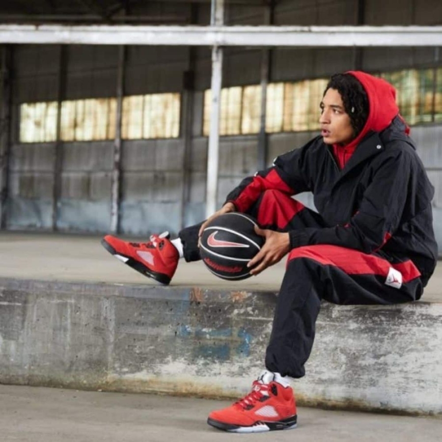 Real lifestyle image of Air Jordan 5