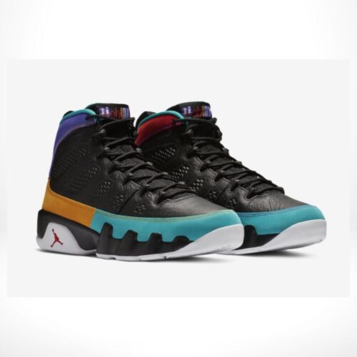 Angle view of Air Jordan 9