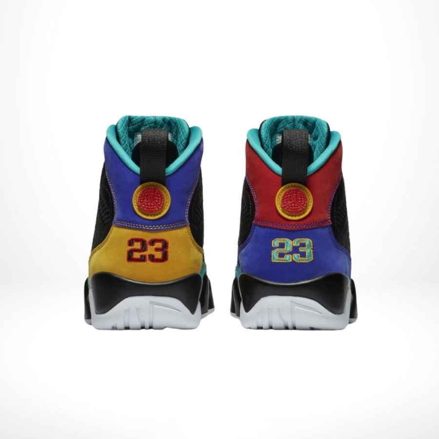 Rear view of Air Jordan 9