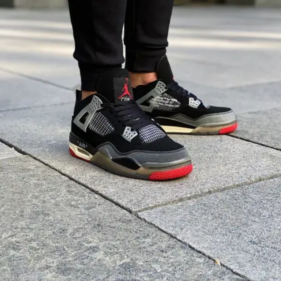 Real lifestyle image of Air Jordan 4