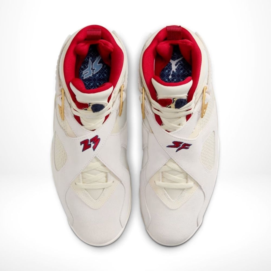 Top view of Air Jordan 8
