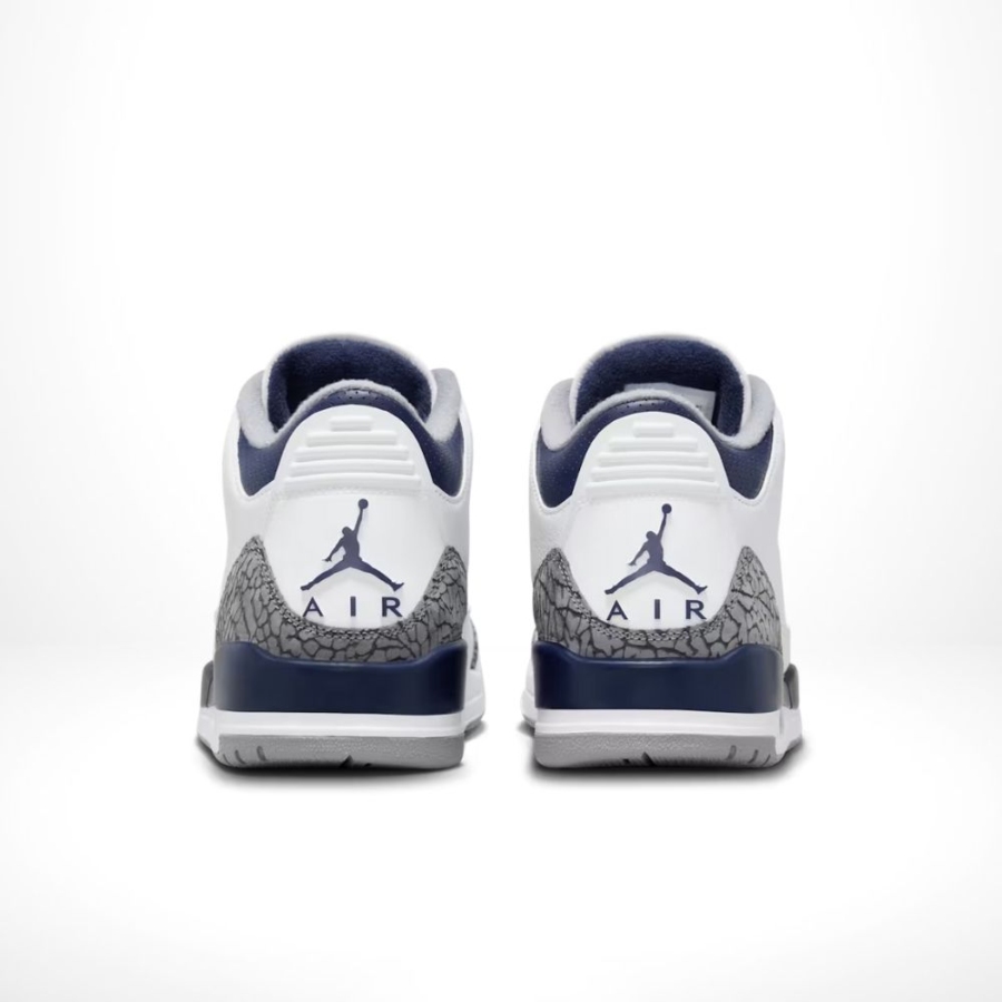 Rear view of Air Jordan 3