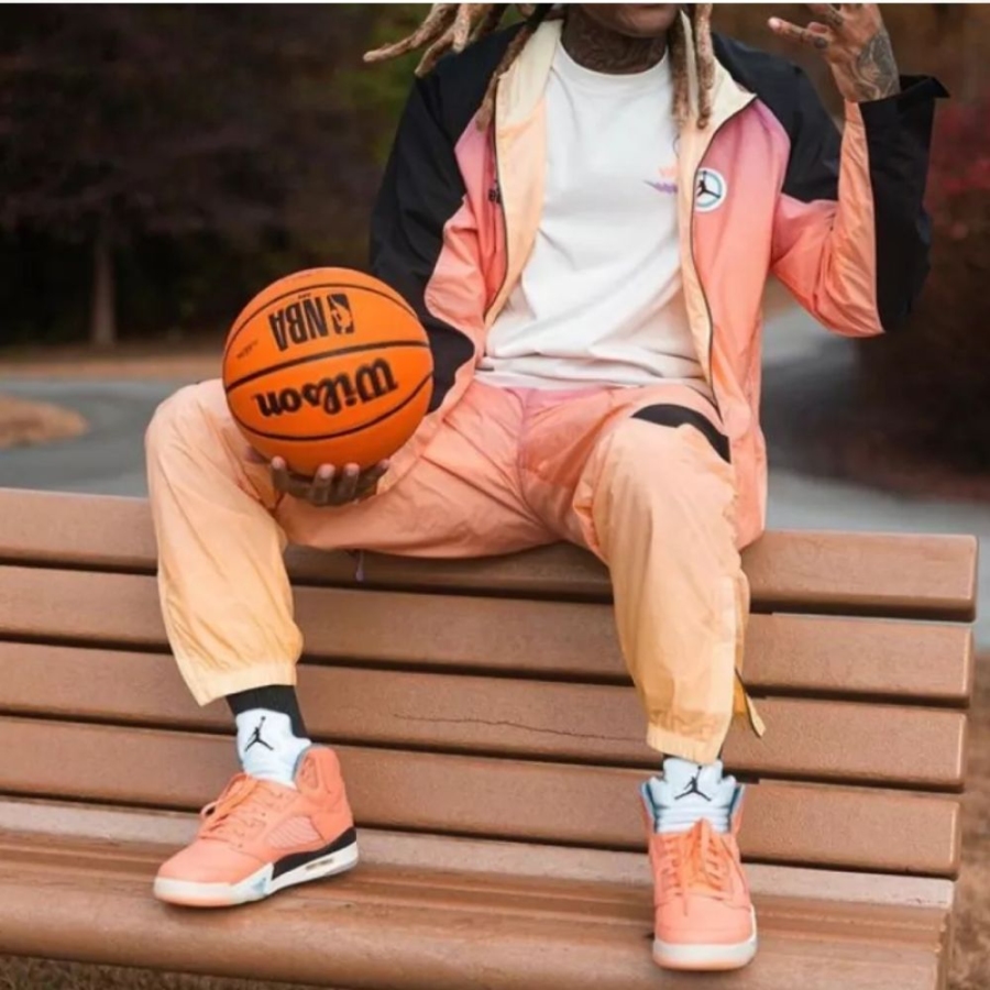 Real lifestyle image of Air Jordan 5