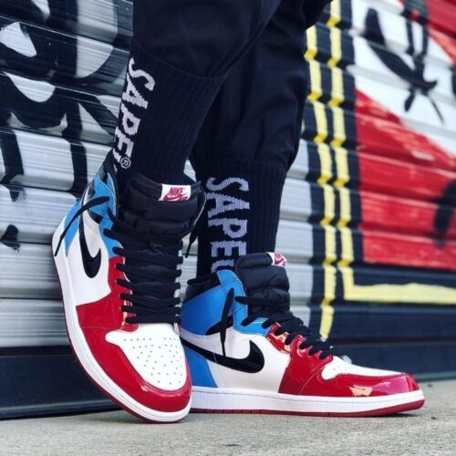Real lifestyle image of Air Jordan 1