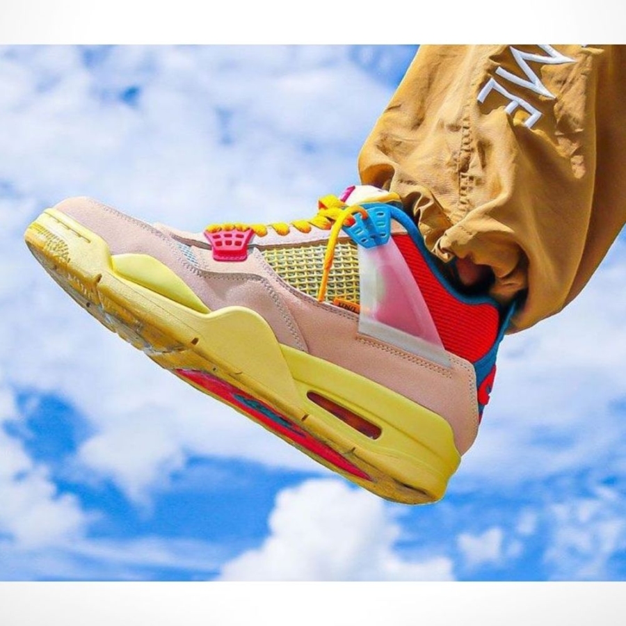 Real lifestyle image of Air Jordan 4