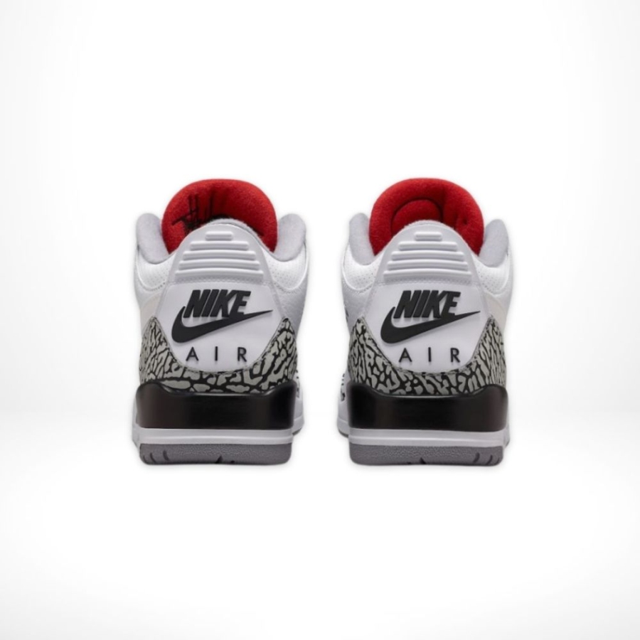 Rear view of Air Jordan 3