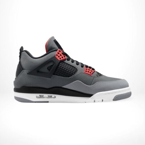 Air Jordan 4 Retro Infrared Grey Orange - Image 3