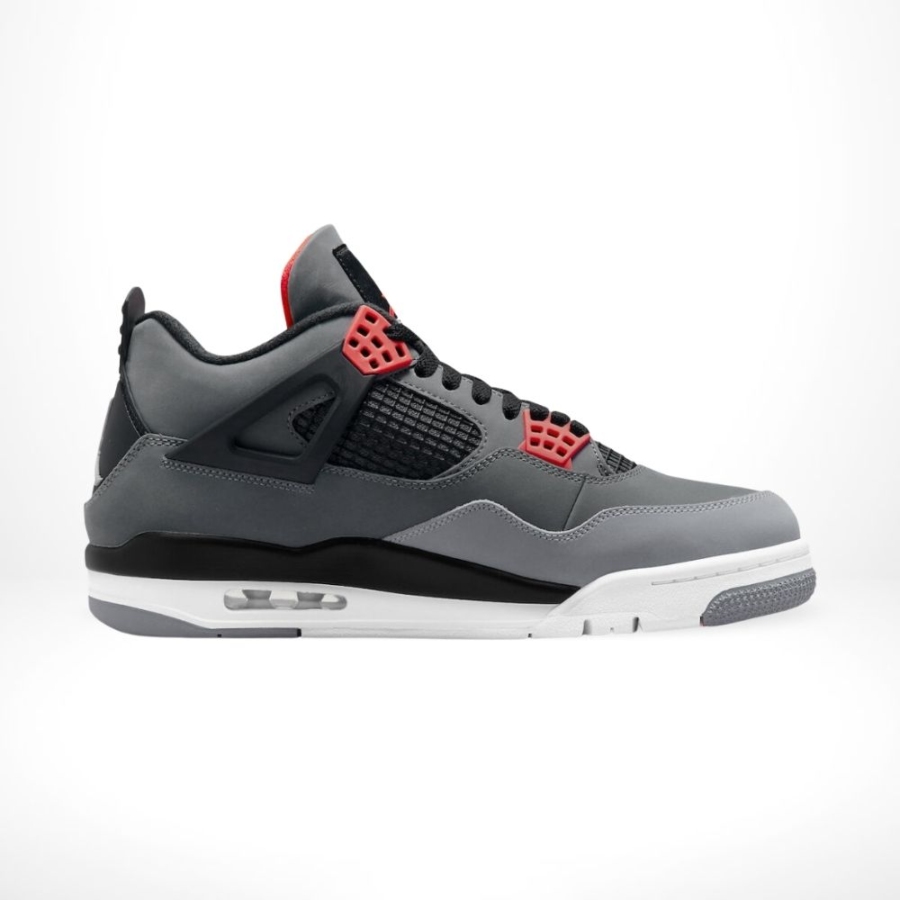 Air Jordan 4 Retro Infrared Grey Orange - Image 3