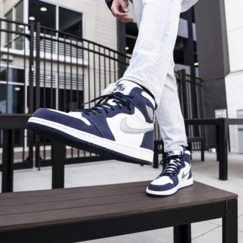 Real lifestyle image of Air Jordan 1