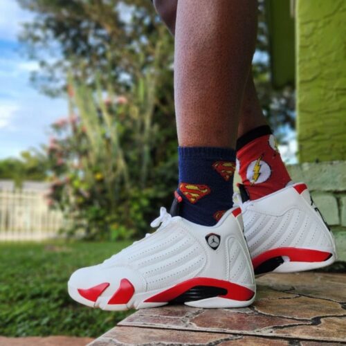 Real lifestyle image of Air Jordan 14