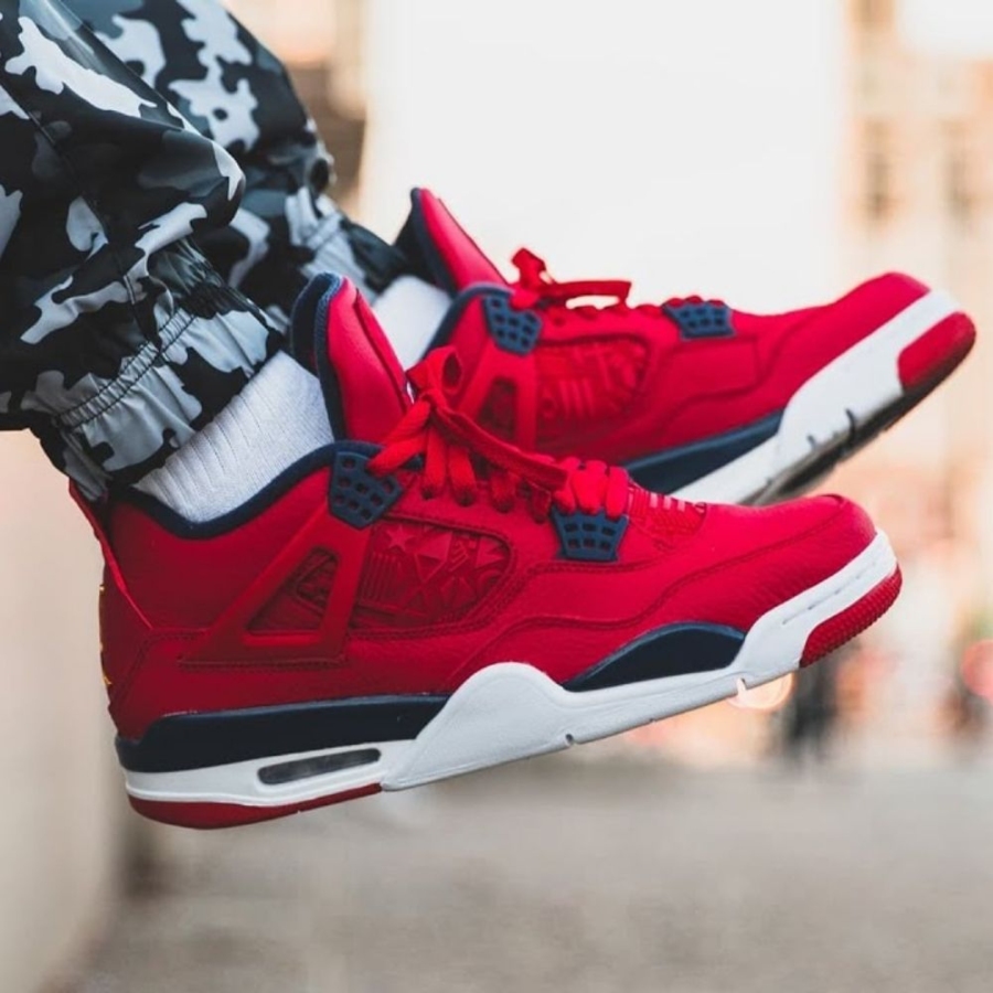 Real lifestyle image of Air Jordan 4