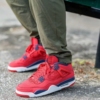 Real lifestyle image of Air Jordan 4