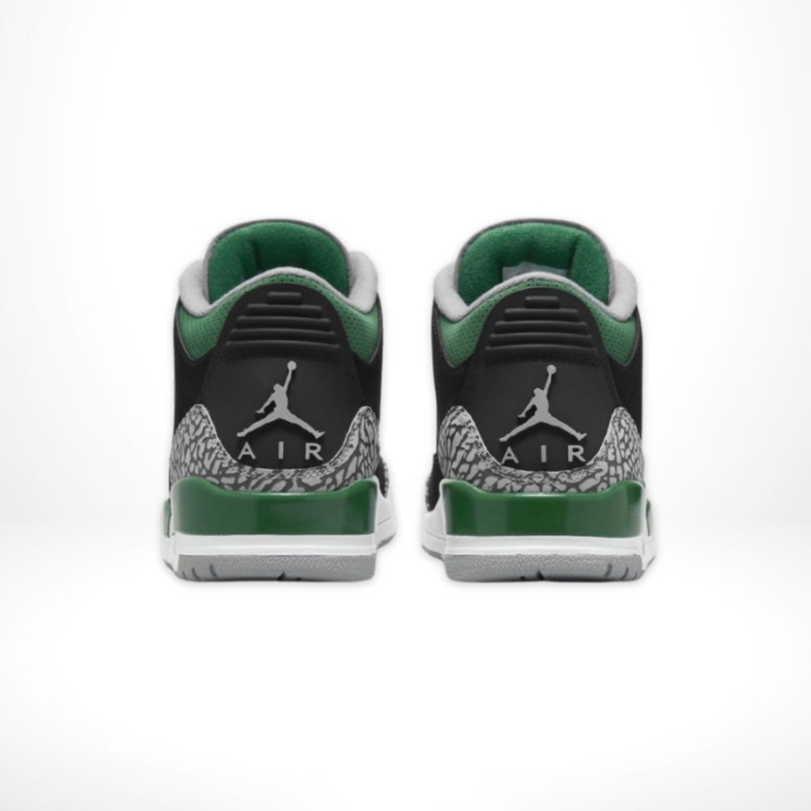 Rear view of Air Jordan 3