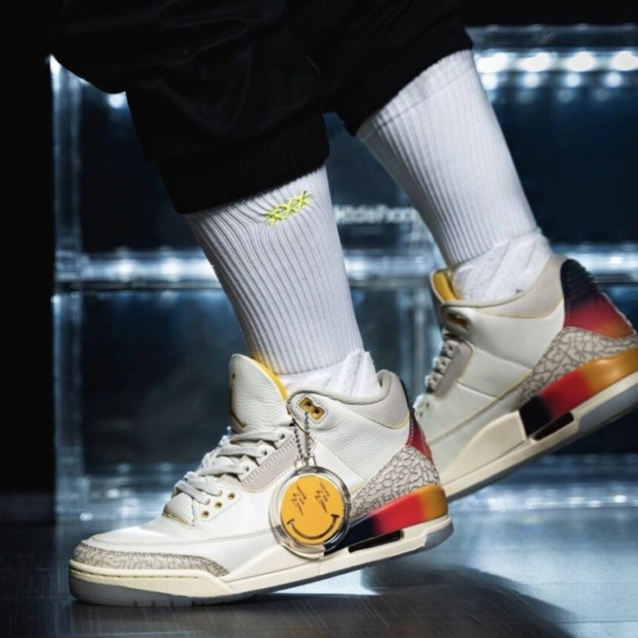 Real lifestyle image of Air Jordan 3