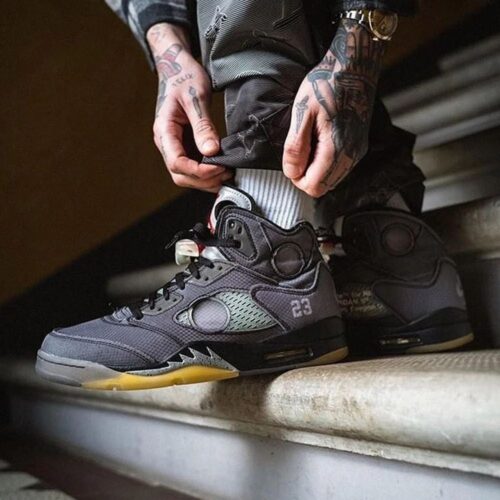 Real lifestyle image of Air Jordan 5