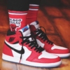 Real lifestyle image of Air Jordan 1