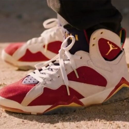 Real lifestyle image of Air Jordan 7