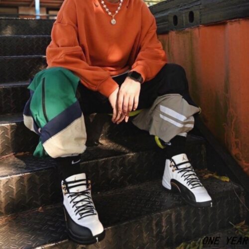 Real lifestyle image of Air Jordan 12