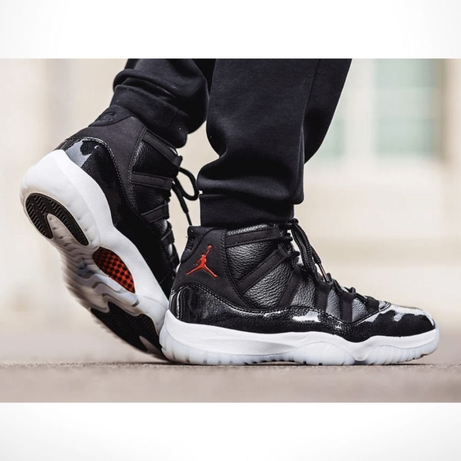 Real lifestyle image of Air Jordan 11