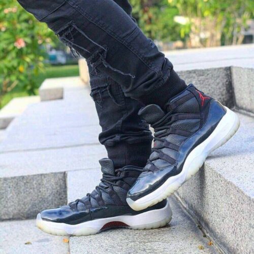 Real lifestyle image of Air Jordan 11