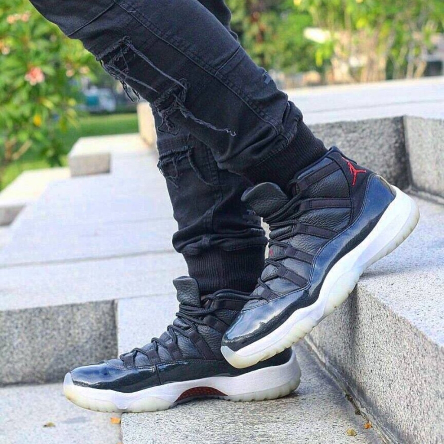 Real lifestyle image of Air Jordan 11
