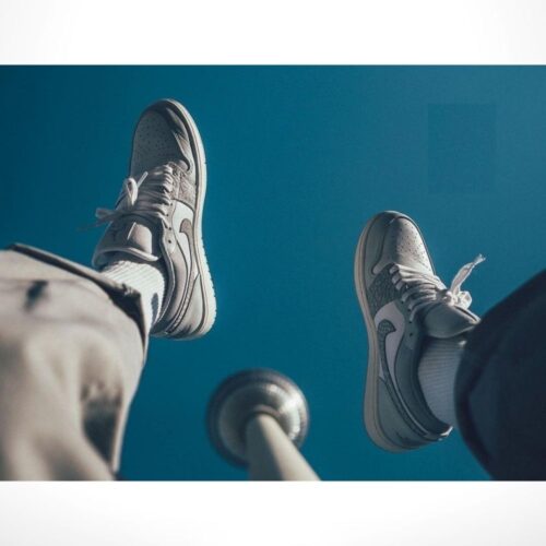 Real lifestyle image of Air Jordan 1