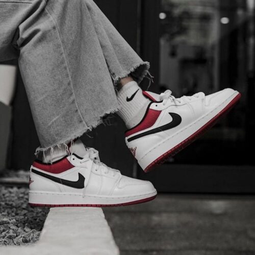 Real lifestyle image of Air Jordan 1
