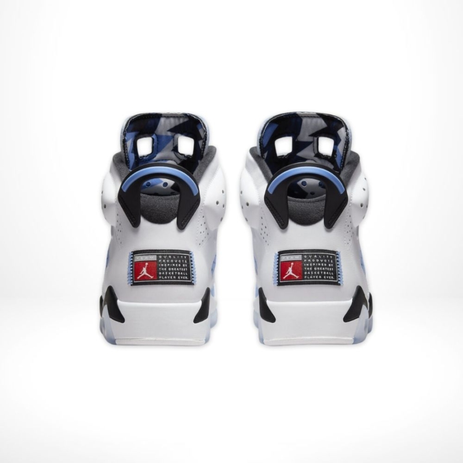 Rear view of Air Jordan 6