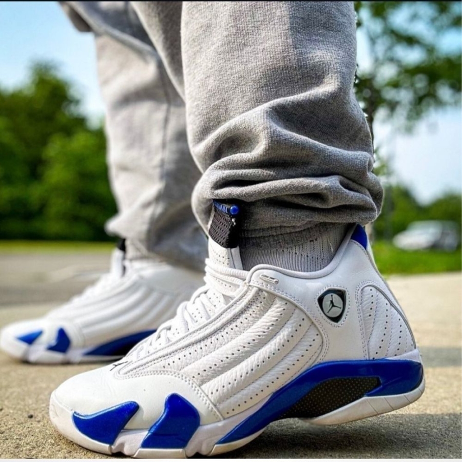Real lifestyle image of Air Jordan 14