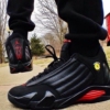 Real lifestyle image of Air Jordan 114