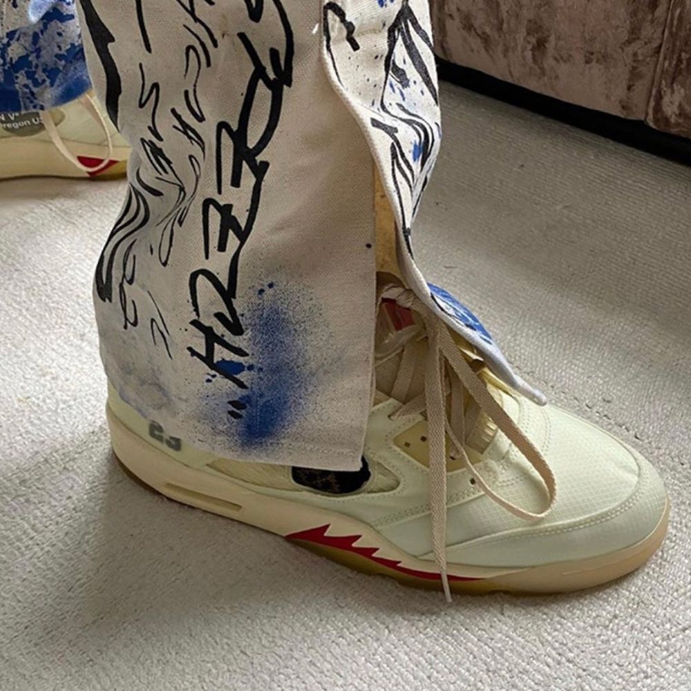 On-foot of the Air Jordan 5