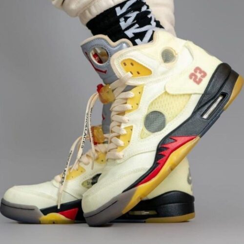 Side profile of Air Jordan 5