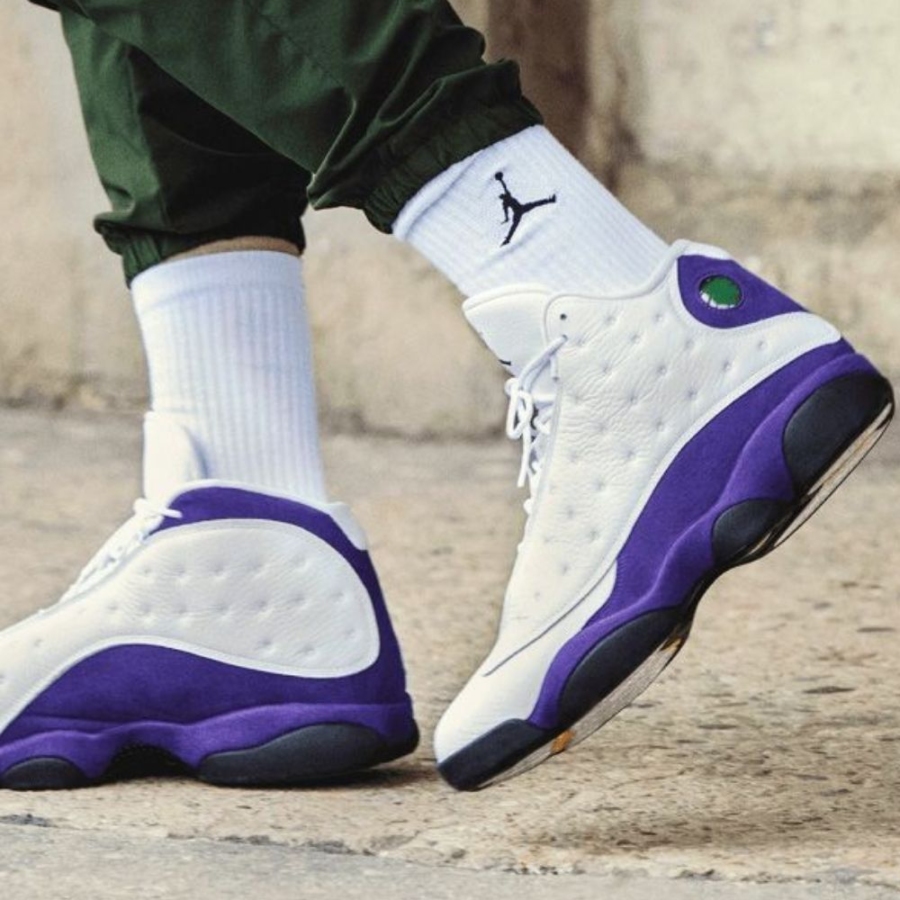 Real lifestyle image of Air Jordan 13