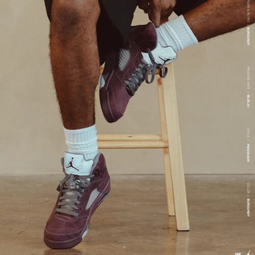 Real lifestyle image of Air Jordan 5