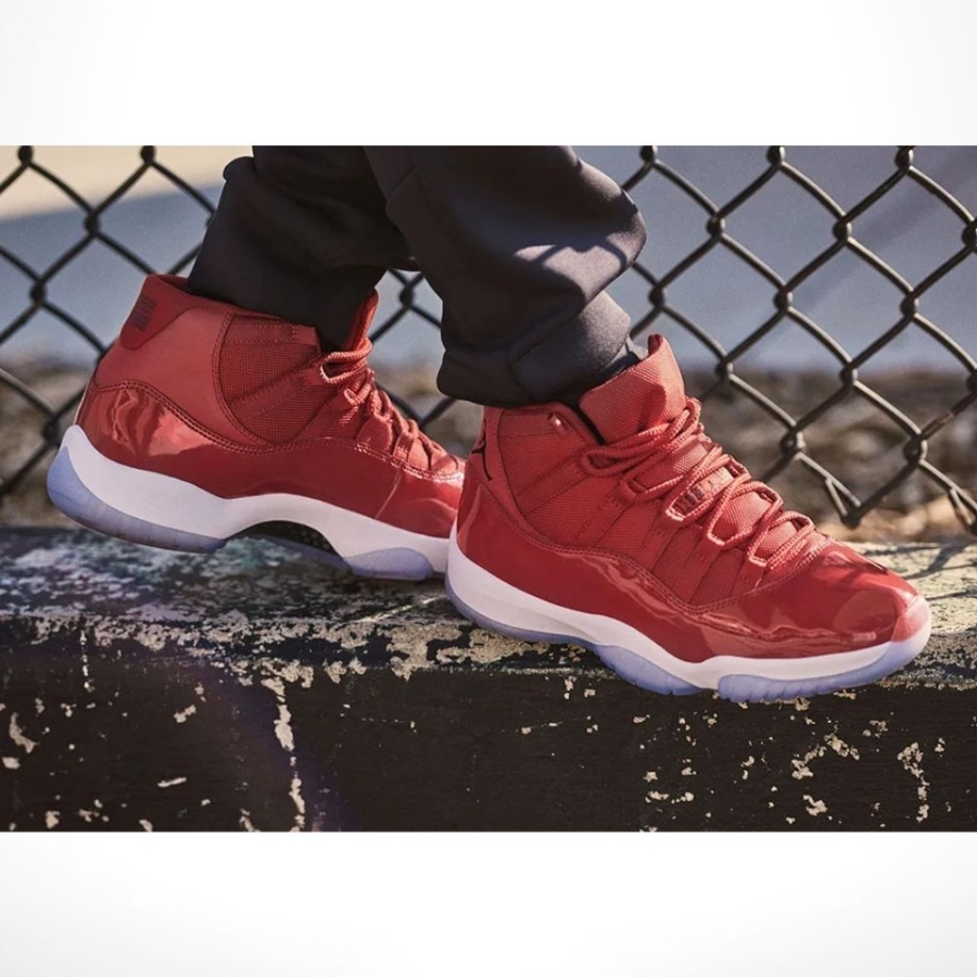 Real lifestyle image of Air Jordan 11