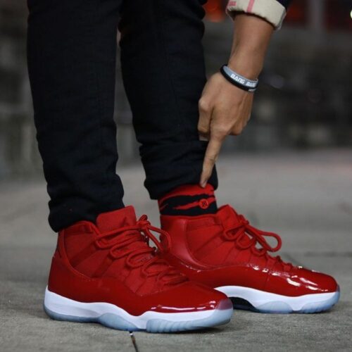 Real lifestyle image of Air Jordan 11