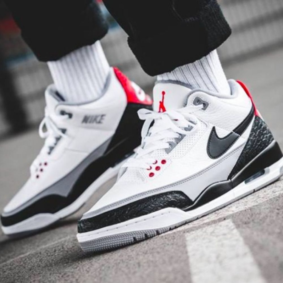 Real lifestyle image of Air Jordan 3