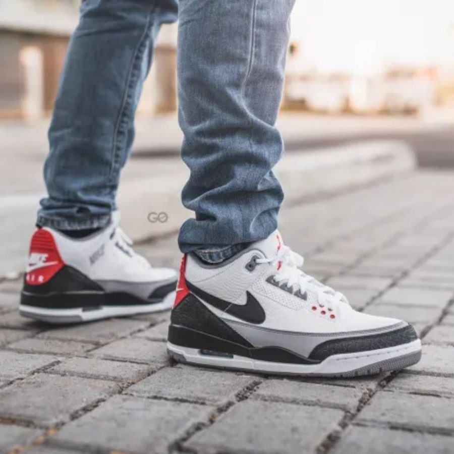 Real lifestyle image of Air Jordan 3