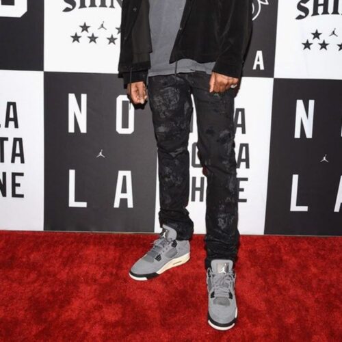 Side profile of Air Jordan 4