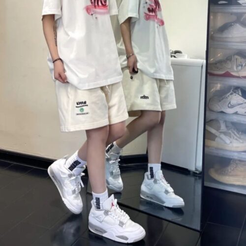 Real lifestyle image of Air Jordan 4