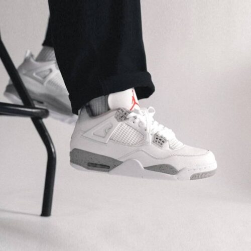 Real lifestyle image of Air Jordan 4