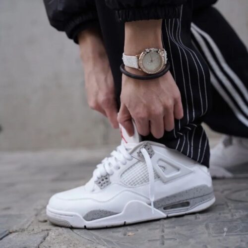 Real lifestyle image of Air Jordan 4