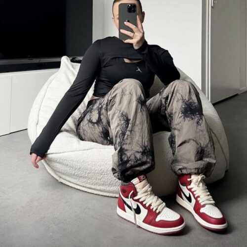 Real lifestyle image of Air Jordan 1