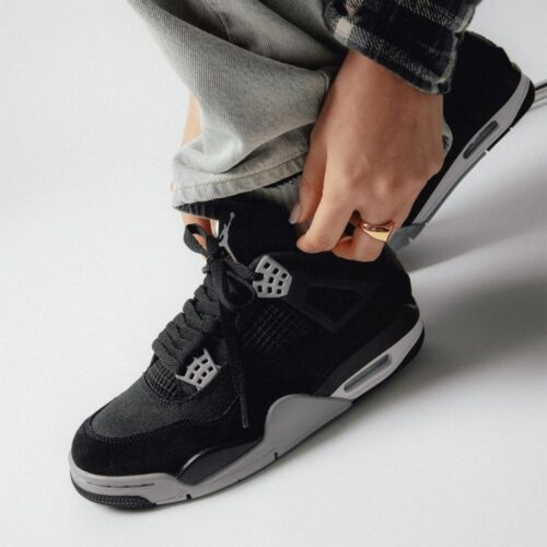 Real lifestyle image of Air Jordan 4