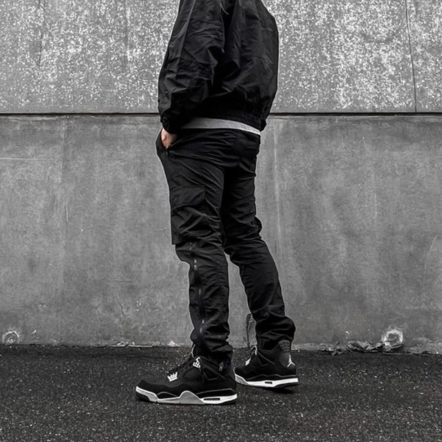 Real lifestyle image of Air Jordan 4
