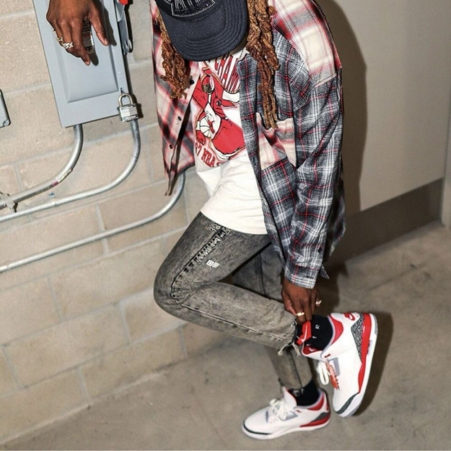 Real lifestyle image of Air Jordan 3