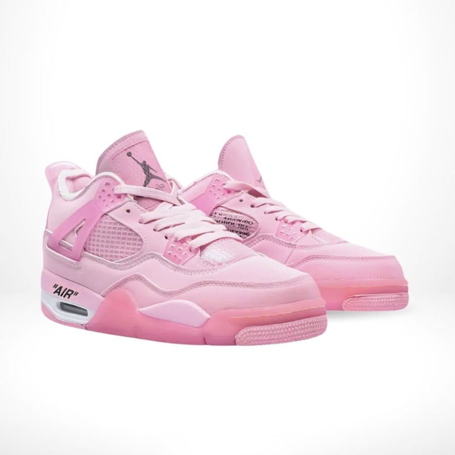 Air Jordan 4 x Off White Sail Pink - Image 2