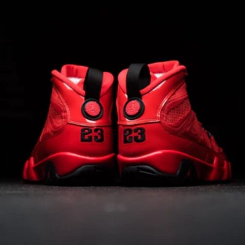 Real lifestyle image of Air Jordan 9