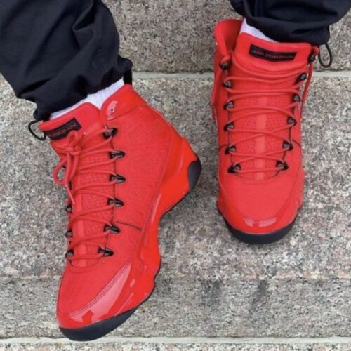 Real lifestyle image of Air Jordan 9