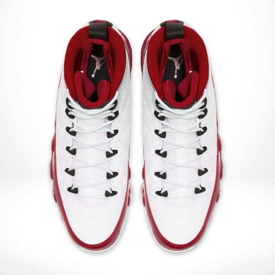 Top view of Air Jordan 9